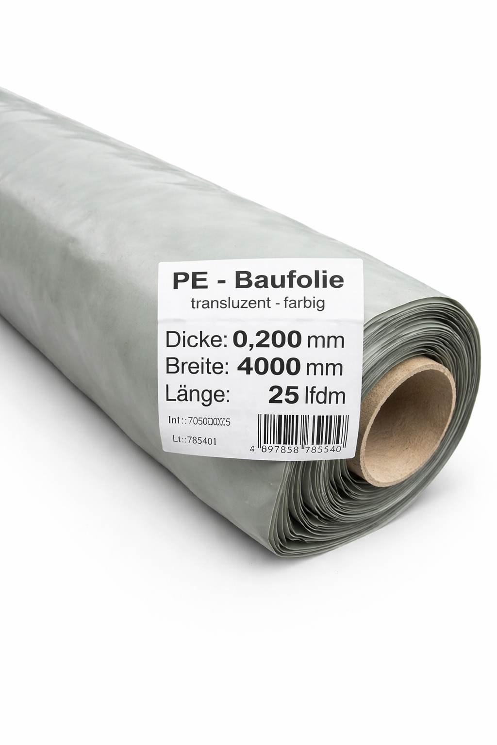 PE Baufolie 200 µm  – 4 m x 25 m – robuste Abdeckfolie für Sanierung & Baustelle